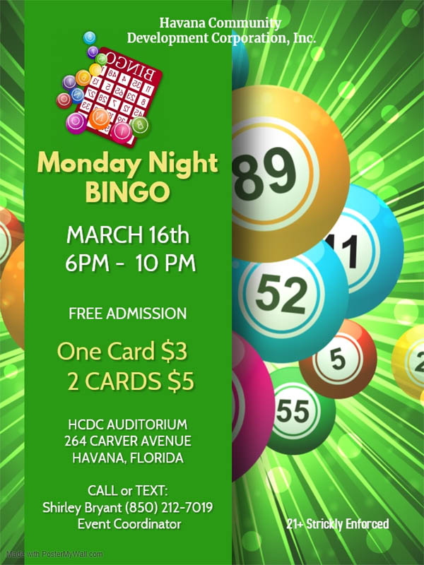 Flyer about Bingo